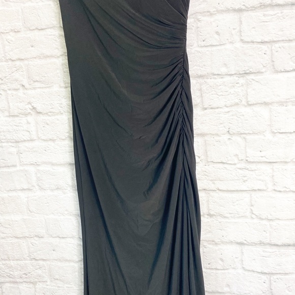 La Femme Dress Style 28389 Black Off Shoulder Long Dress - Picture 4 of 8